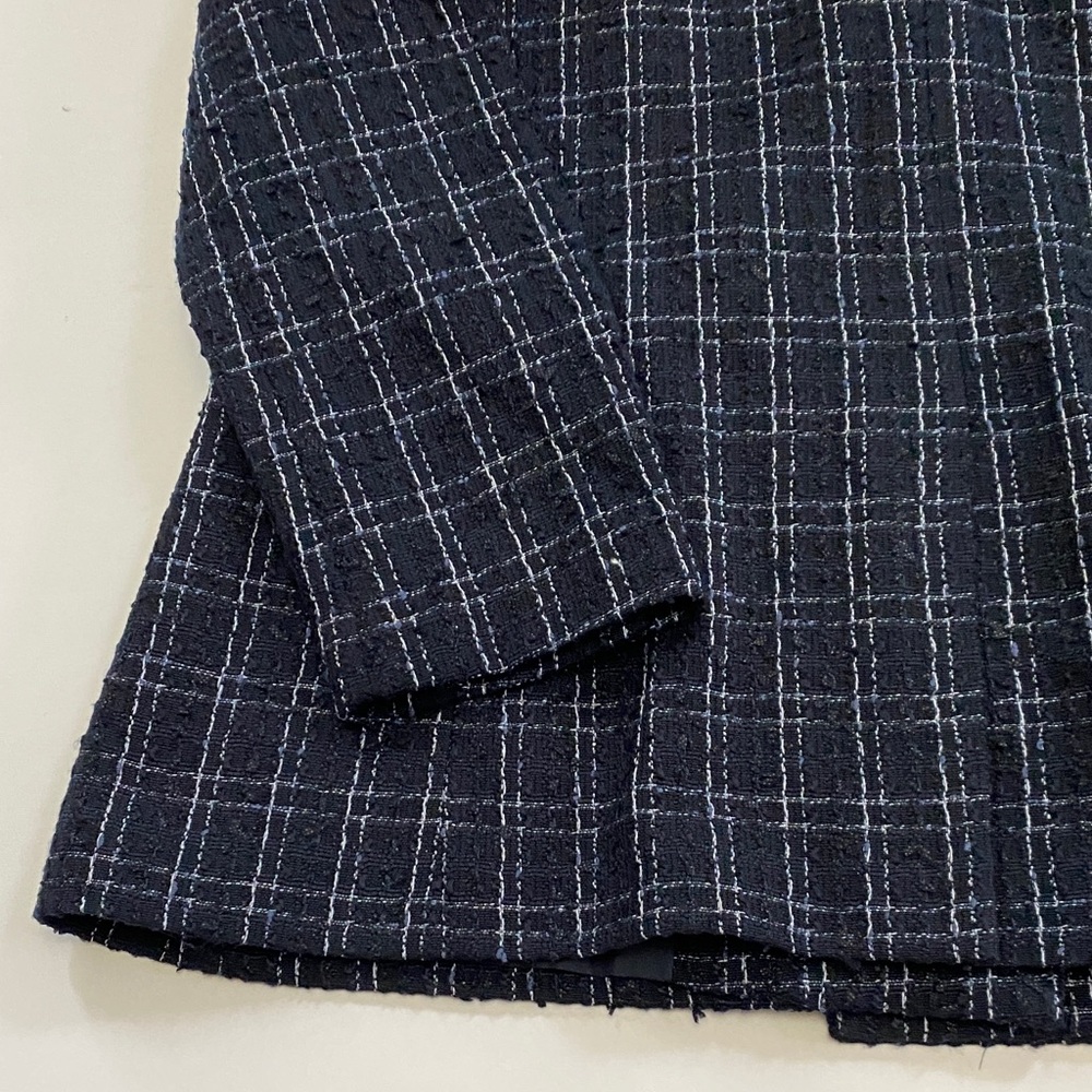 Ann Taylor Navy Plaid Blazer - Picture 10 of 10